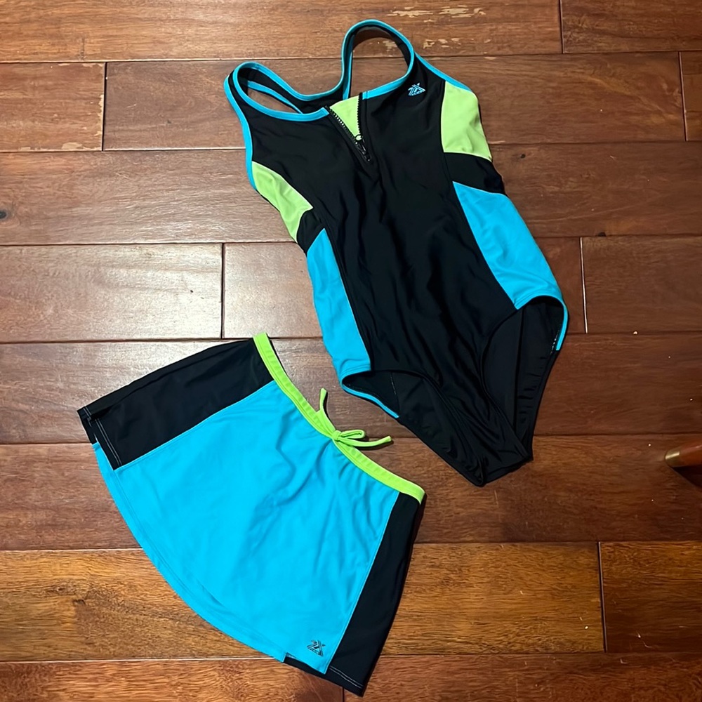 ZeroXposur swimwear two piece suit size 14